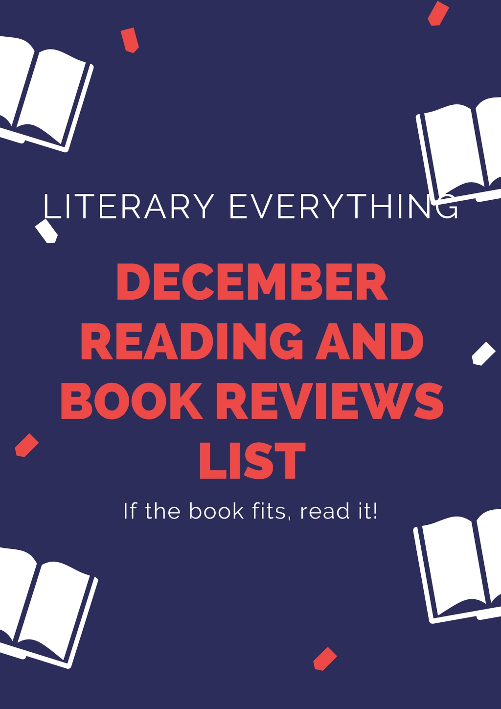 December 2018 Reading and Book Reviews List